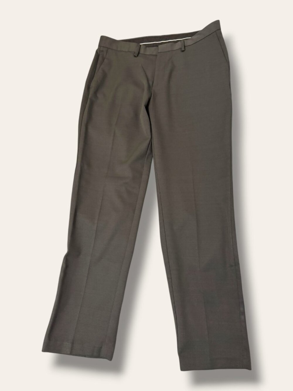 Kenneth Cole Reaction Pants Mens 34 X 30 Gray Dress Flat Front Slacks Workwear - Picture 2 of 10